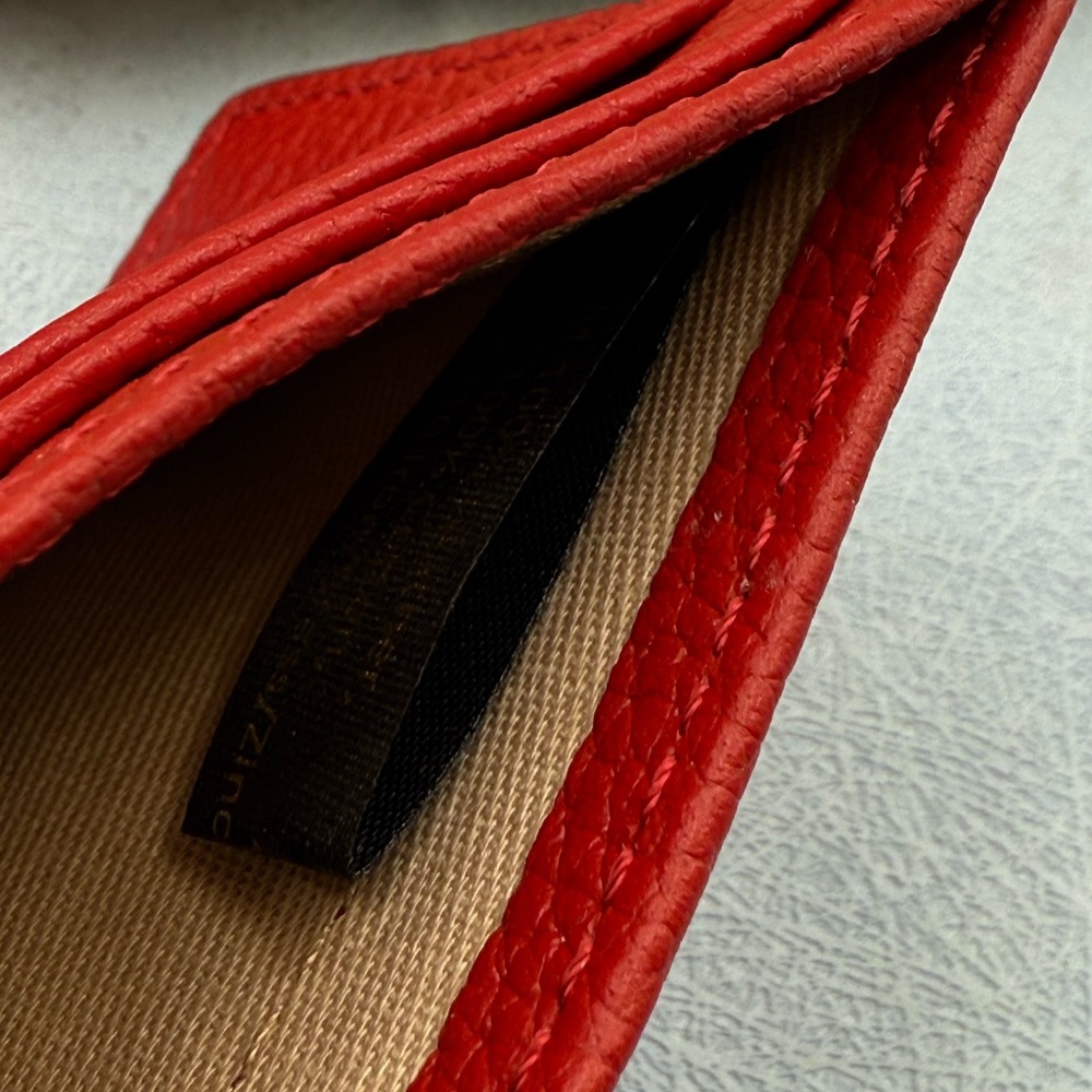 🆕 OROTON 🧿 NWOT Margot Card Sleeve, Red Leather Cardholder - Picture 10 of 16